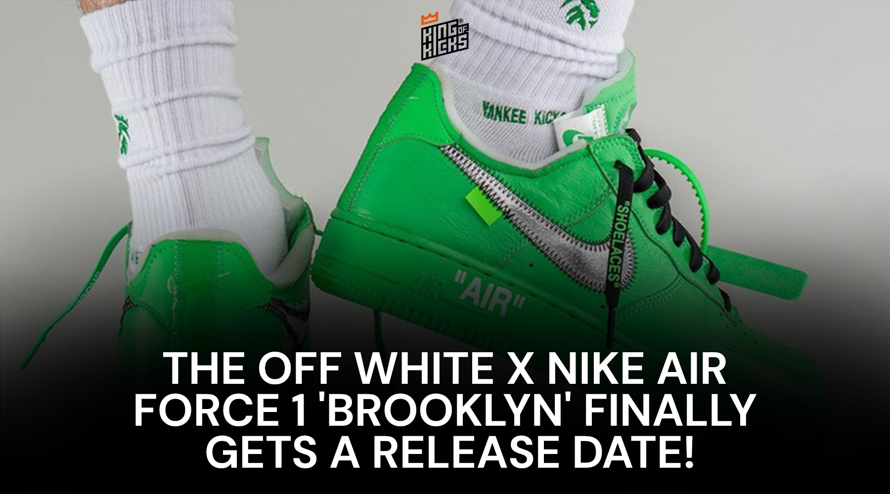 VNDS Nike Off White Air Force 1 Volt Size 10.5 Virgil Abloh