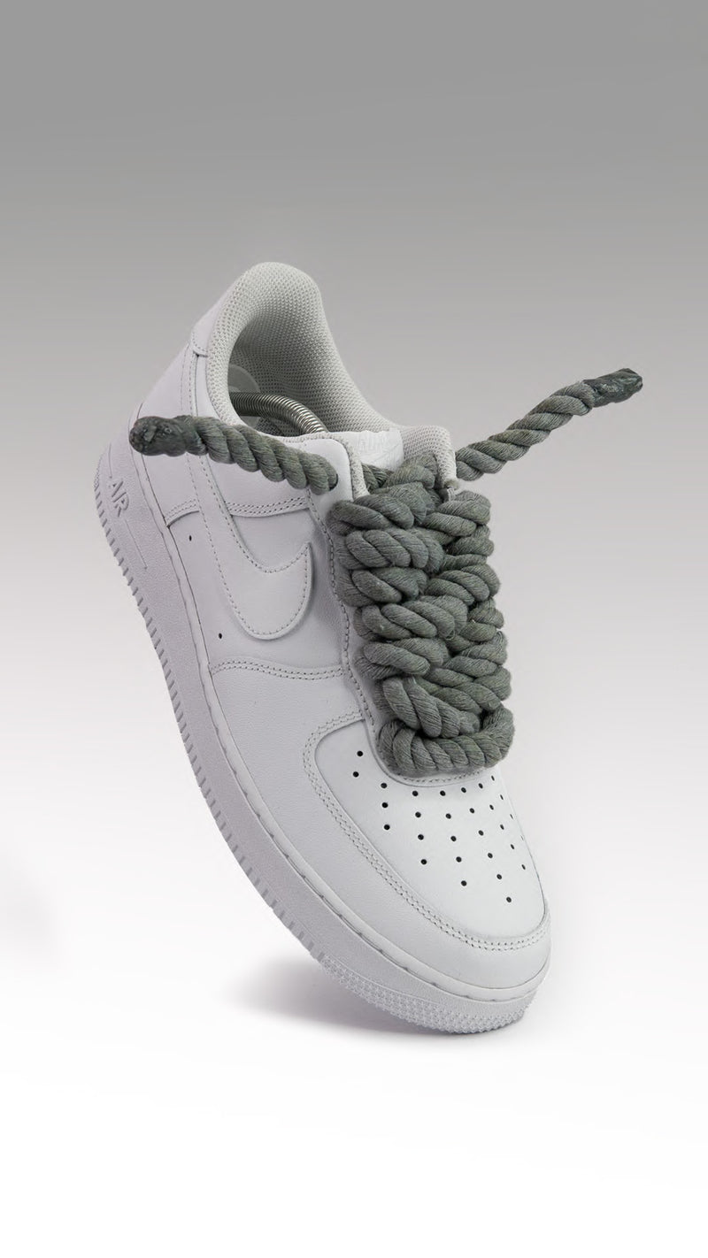 Nike Air Force One White, With Black Laces